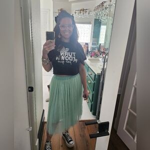 Mint Green Tulle Skirt